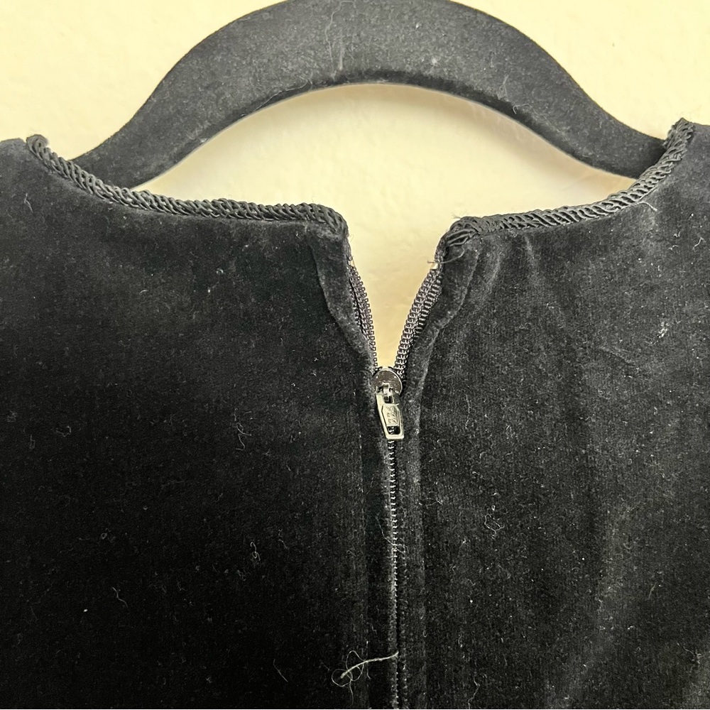 Rare Donna Morgan Vintage Fairy Velvet‎ Dress Romantic Goth Dark Whimsigoth 14 - Picture 11 of 14